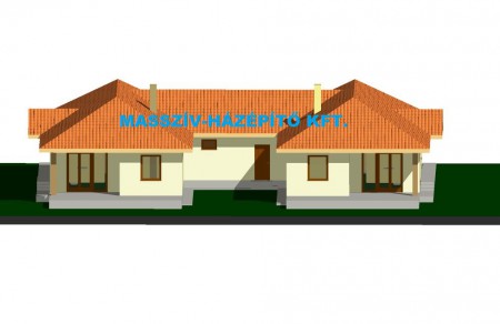 115 m2-es, H-alakú - HÁTSÓ RÉSZ, TERASZOK